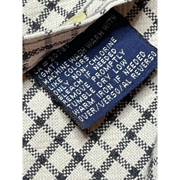 Tommy Hilfiger Vintage Checkered Tan & Black Button Down Shirt size Medium - Picture 7 of 8